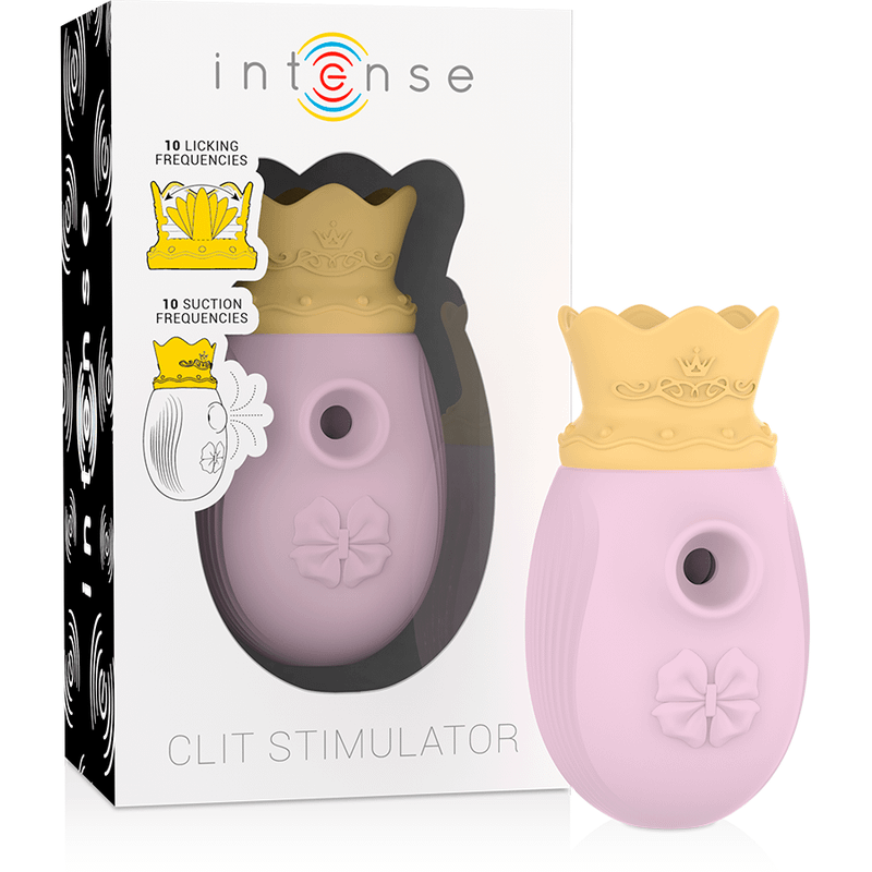 INTENSE - CLIT STIMULATOR 10 LICKING AND SUCTION FREQUENCIES - PINK - Image 2