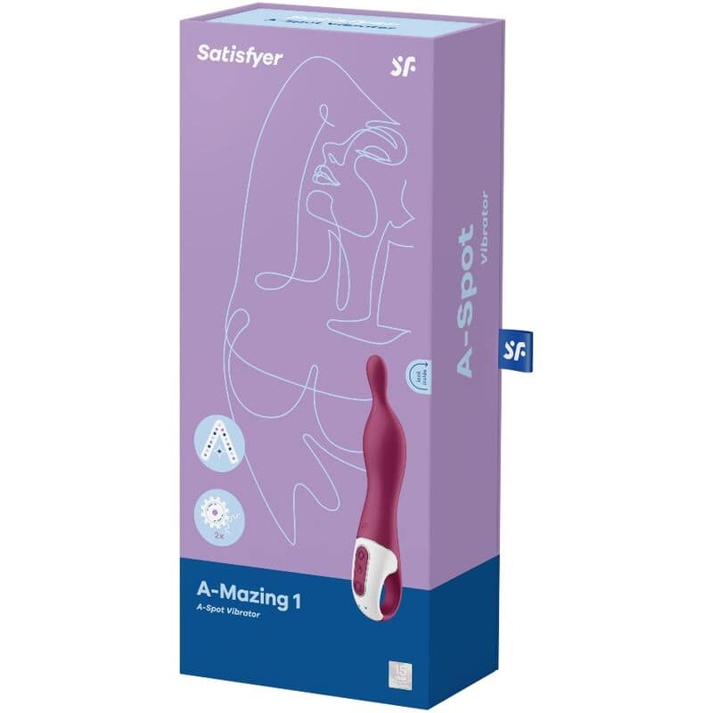 SATISFYER - AMAZING 1 ASPOT VIBRATOR BERRY - Bild 3