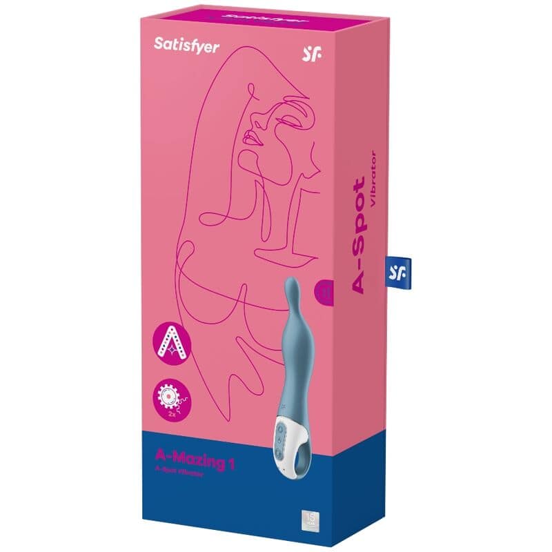 SATISFYER - AMAZING 1 ASPOT VIBRATOR BLUE - Bild 3