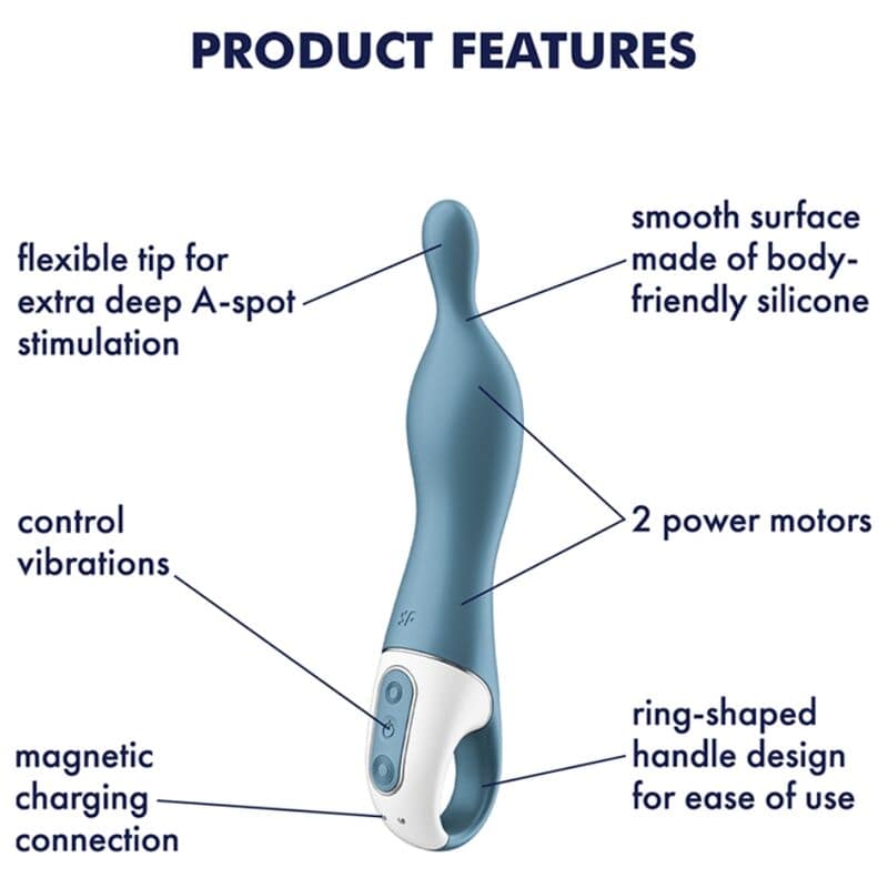 SATISFYER - AMAZING 1 ASPOT VIBRATOR BLUE - Bild 4