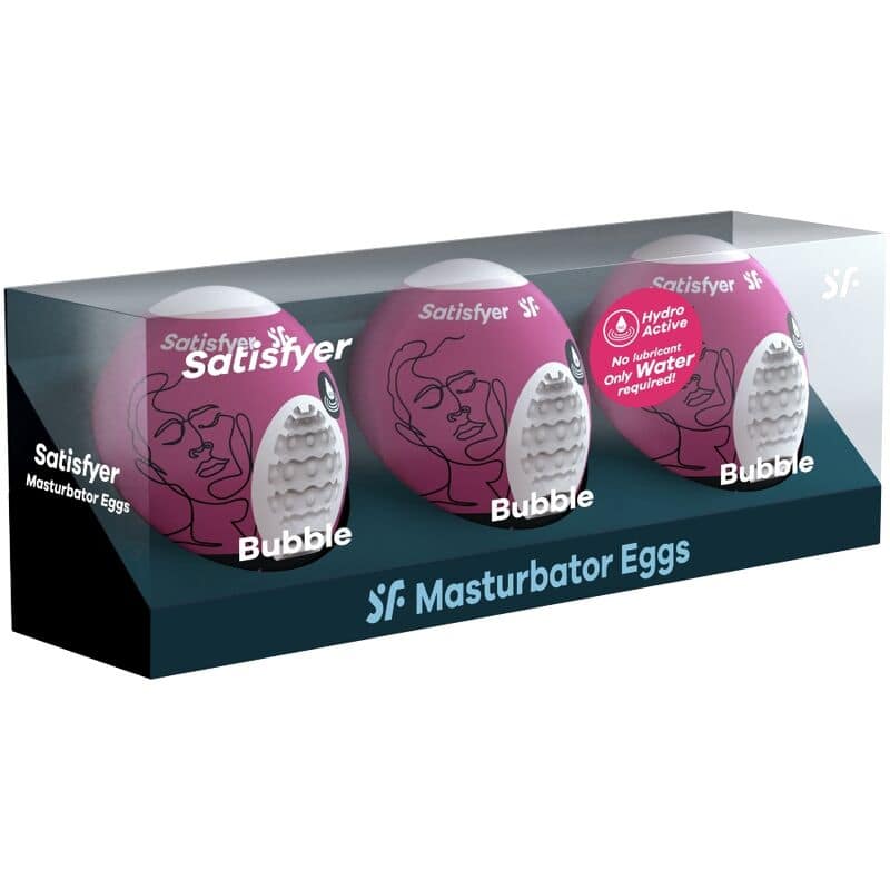 SATISFYER - 3 MASTURBATOR EGGS BUBBLE - Bild 2