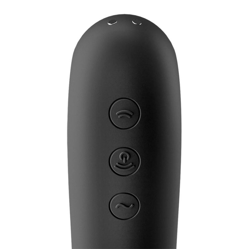SATISFYER - DUAL KISS AIR PULSE VIBRATOR BLACK - Image 3