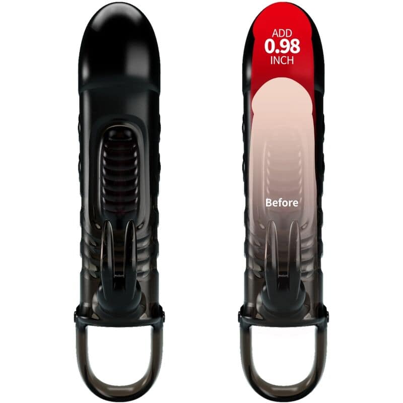 PRETTY LOVE - SLOANE RABBIT PENIS SHEATH BLACK - Image 2