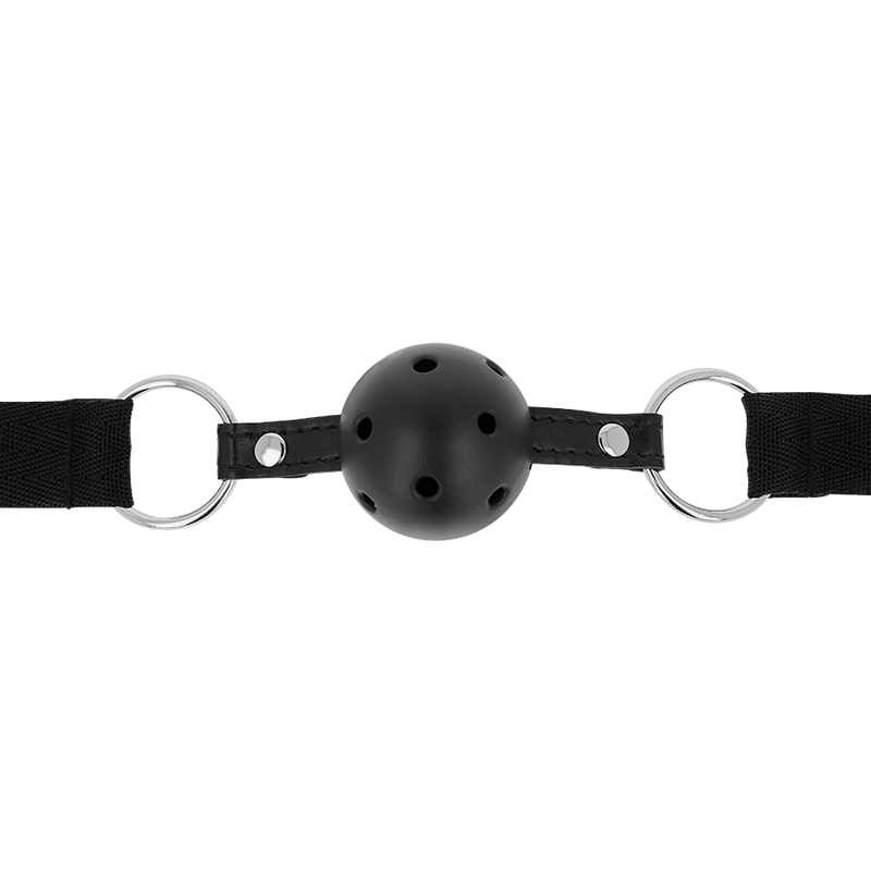 OHMAMA FETISH BLACK FABRIC BREATHABLE BALL GAG - Bild 2