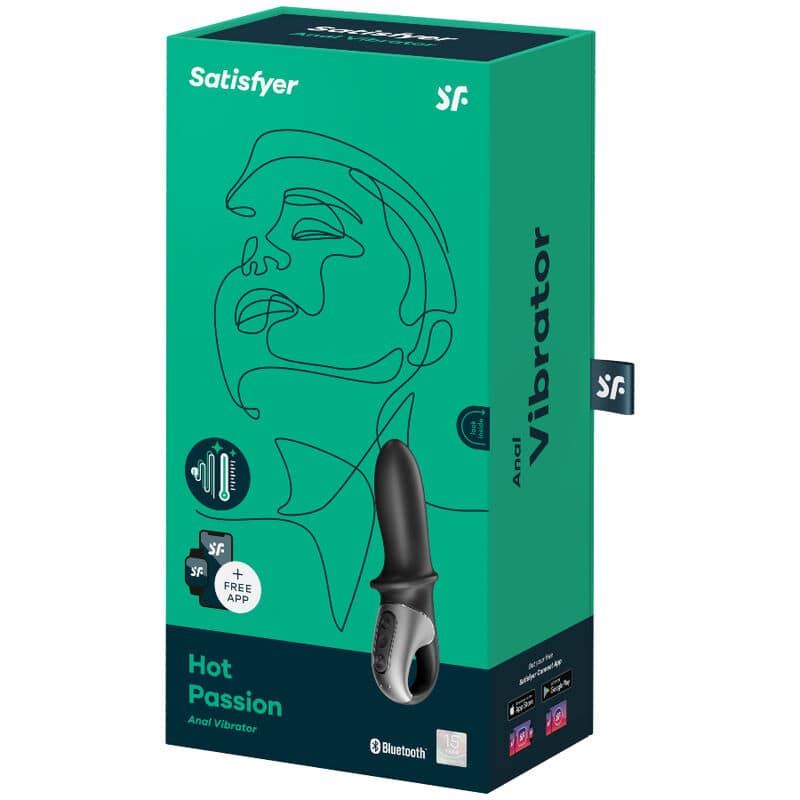 SATISFYER - HOT PASSION ANAL VIBRATOR APP BLACK - Image 4