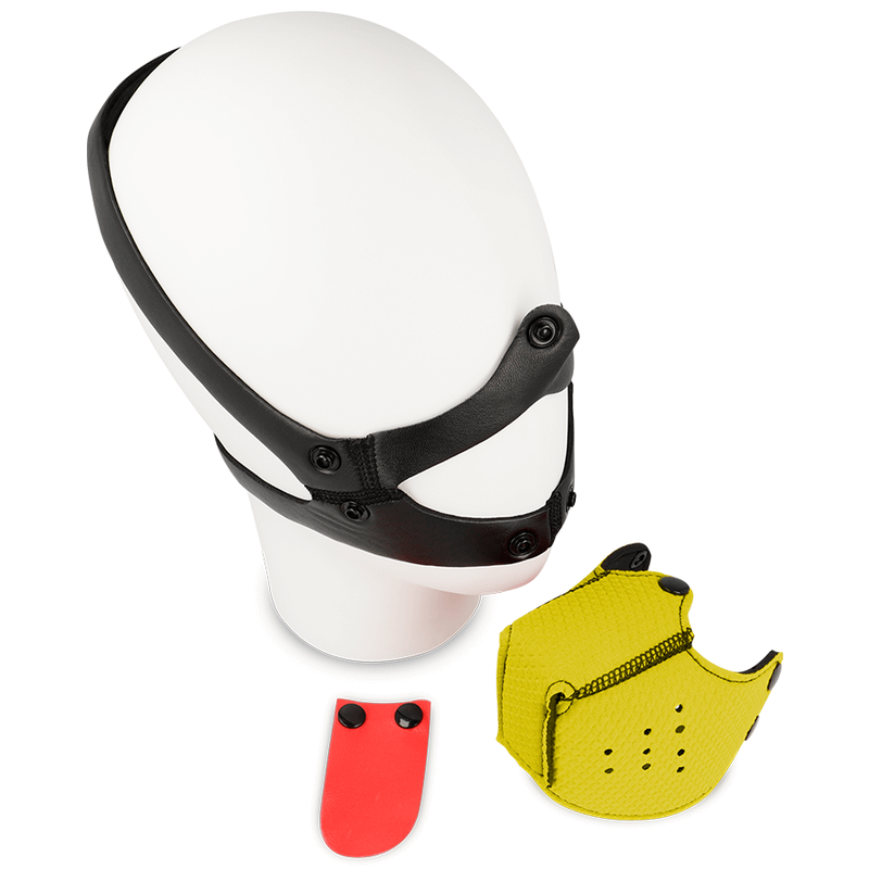 OHMAMA FETISH DOG MUZZLE - YELLOW - Image 3