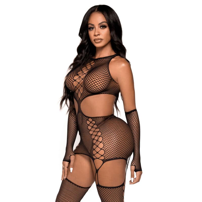LEG AVENUE - GARTER DRESS WITH GLOVES ONE SIZE - Image 3