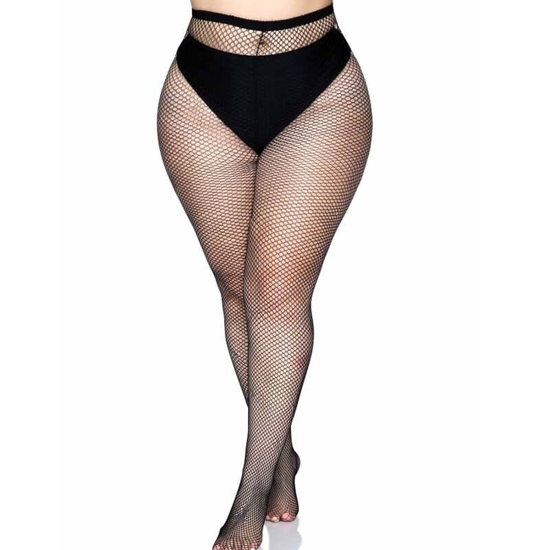 LEG AVENUE - BACKSEAM PANTYHOSE BLACK PLUS SIZE - Image 2