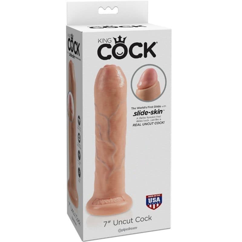 KING COCK - REALISTIC DILDO UNCUT FLESH 21 CM - Image 5