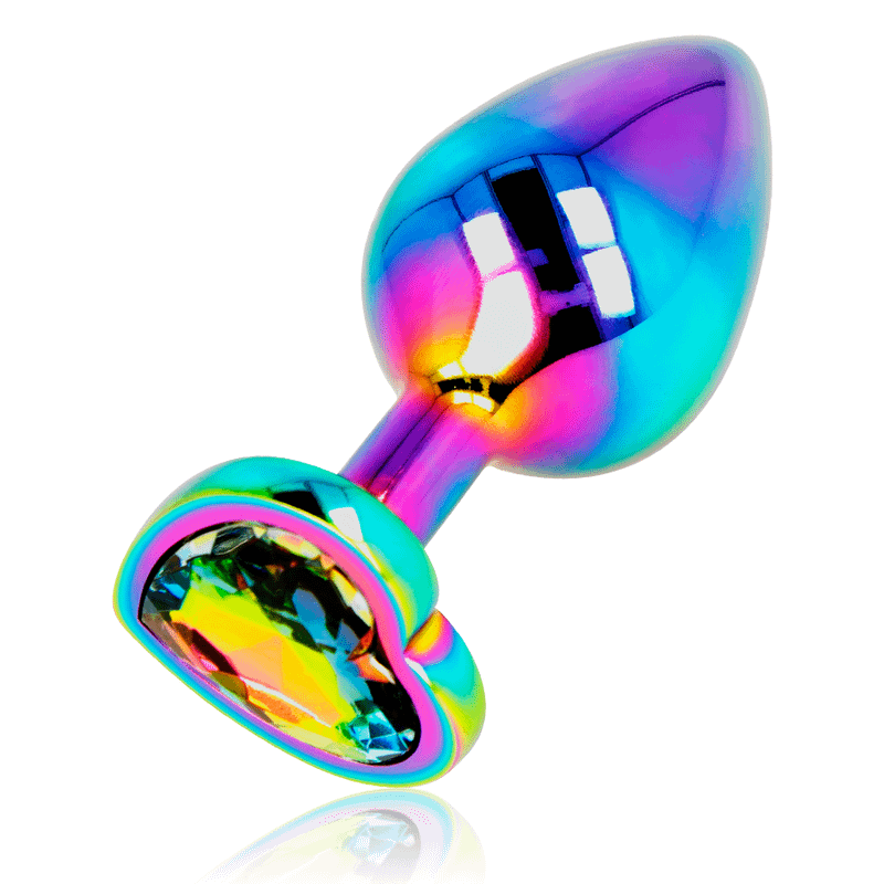 OHMAMA - IRIDESCENT HEART ANAL PLUG SIZE M