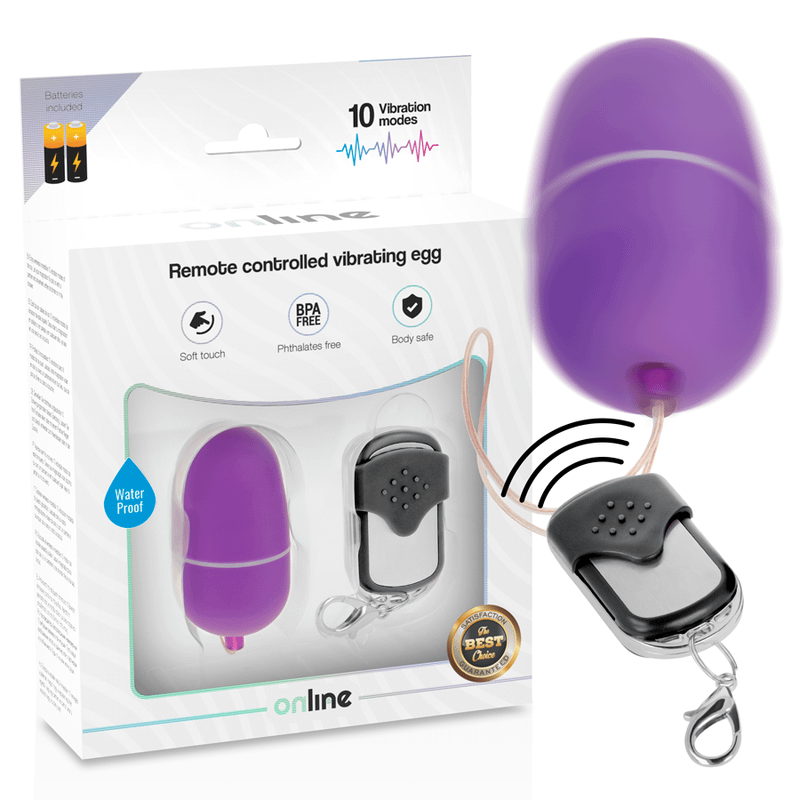 ONLINE - REMOTE CONTROL VIBRATING EGG M PURPLE - Bild 2