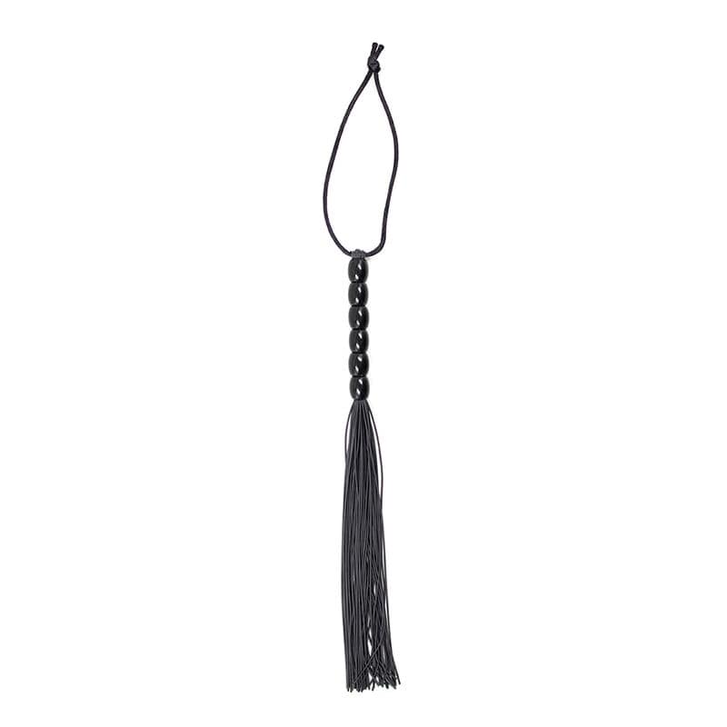 OHMAMA FETISH RIBBED SILICONE HANDLE FLOGGER 22 CM - Image 3
