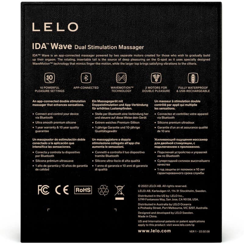 LELO - IDA WAVE COUPLES MASSAGER BLACK - Bild 5