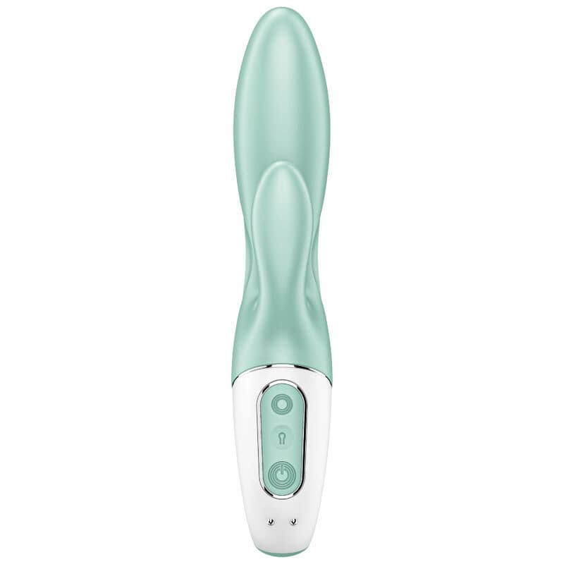 SATISFYER - AIR PUMP BUNNY 5+ INFLATABLE RABBIT VIBRATOR APP GREEN - Bild 2