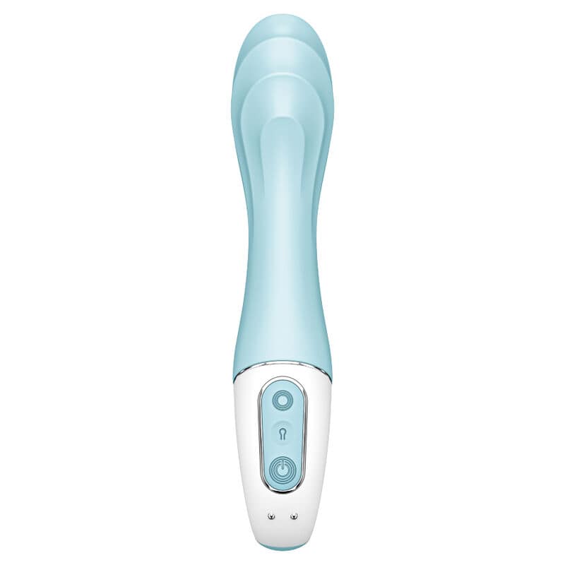 SATISFYER - AIR PUMP VIBRATOR 5+ INFLATABLE G-SPOT VIBRATOR APP BLUE - Image 3