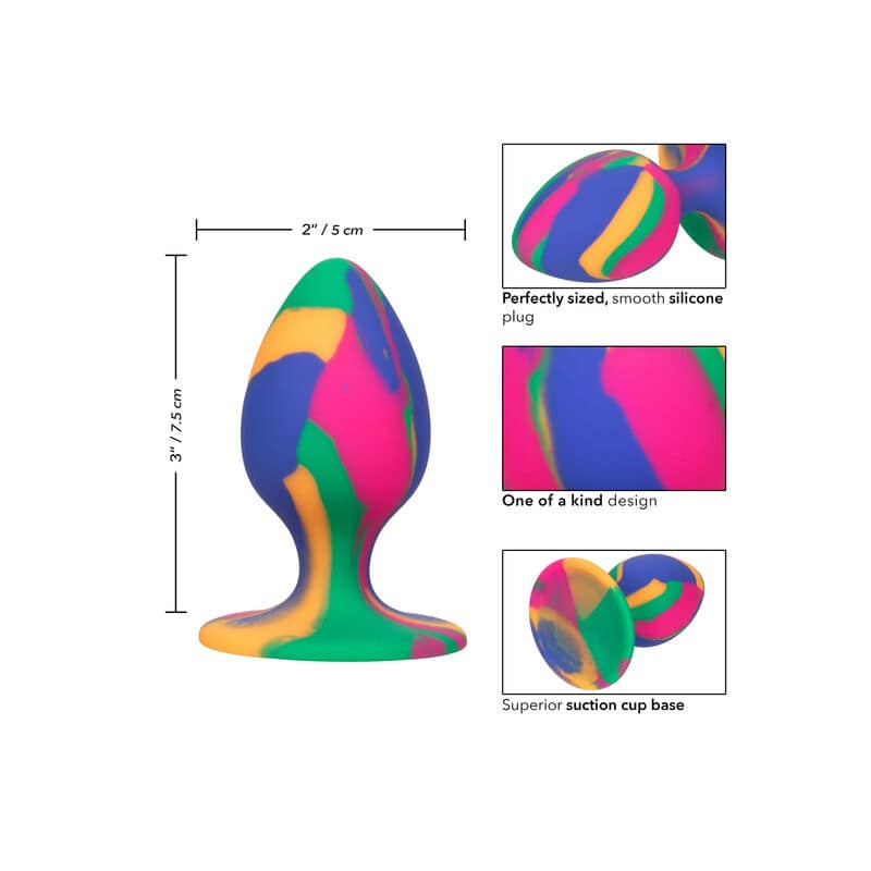 CALEXOTICS - CHEEKY MEDIUM TIE-DYE PLUG ANAL - Bild 3