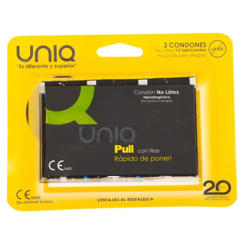 UNIQ - PULL LATEXFRIA KONDOMER MED REMSOR 3 ENHETER