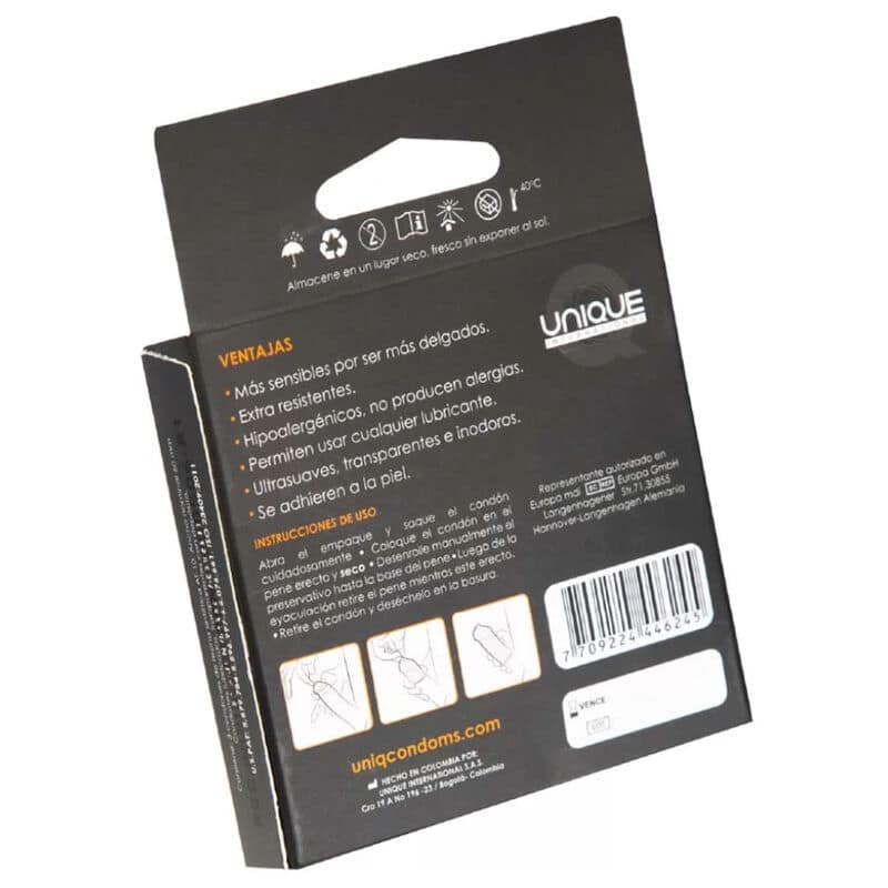 UNIQ - CLASSIC LATEX FREE CONDOMS 3 UNITS - Bild 2