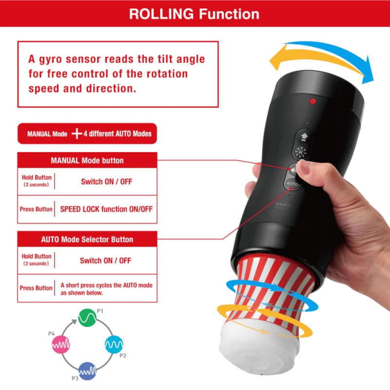 TENGA - VACUUM GYRO ROLLER SUCTION ROTATION - Image 5