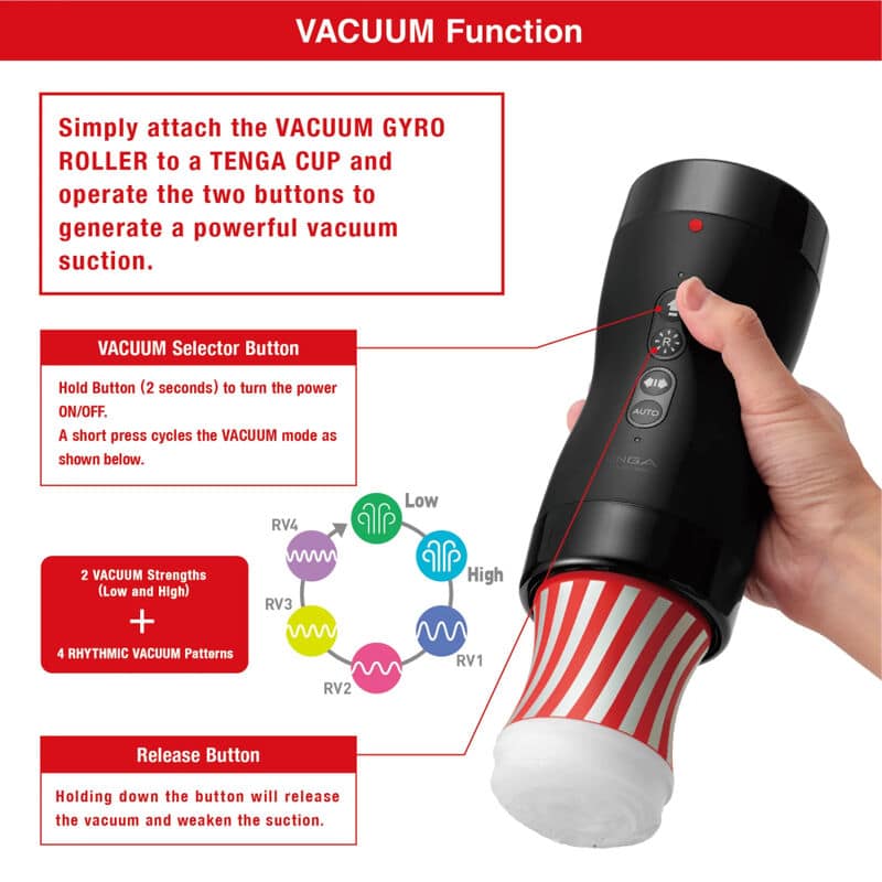 TENGA - VACUUM GYRO ROLLER SUCTION ROTATION - Image 4