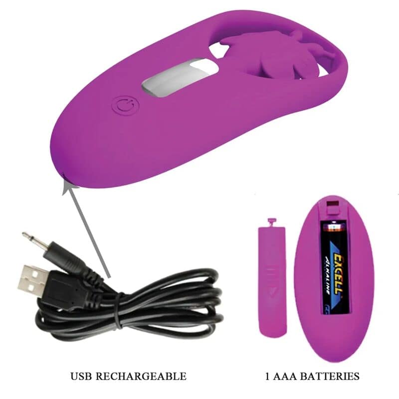 PRETTY LOVE - DANCING BUTTERFLY STIMULATOR FOR PANTIES WITH REMOTE CONTROL LILAC - Image 3