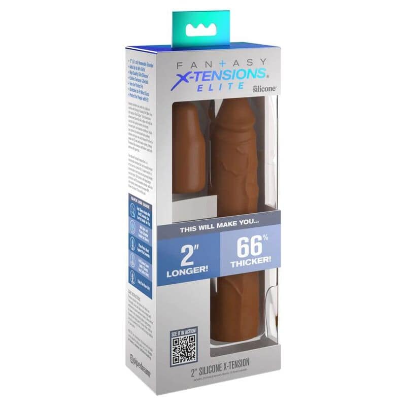 FANTASY X- TENSIONS - PIPEDREAMS SLEEVE 20,32 CM + 5,00 CM INCH PLUG CARAMEL - Bild 3