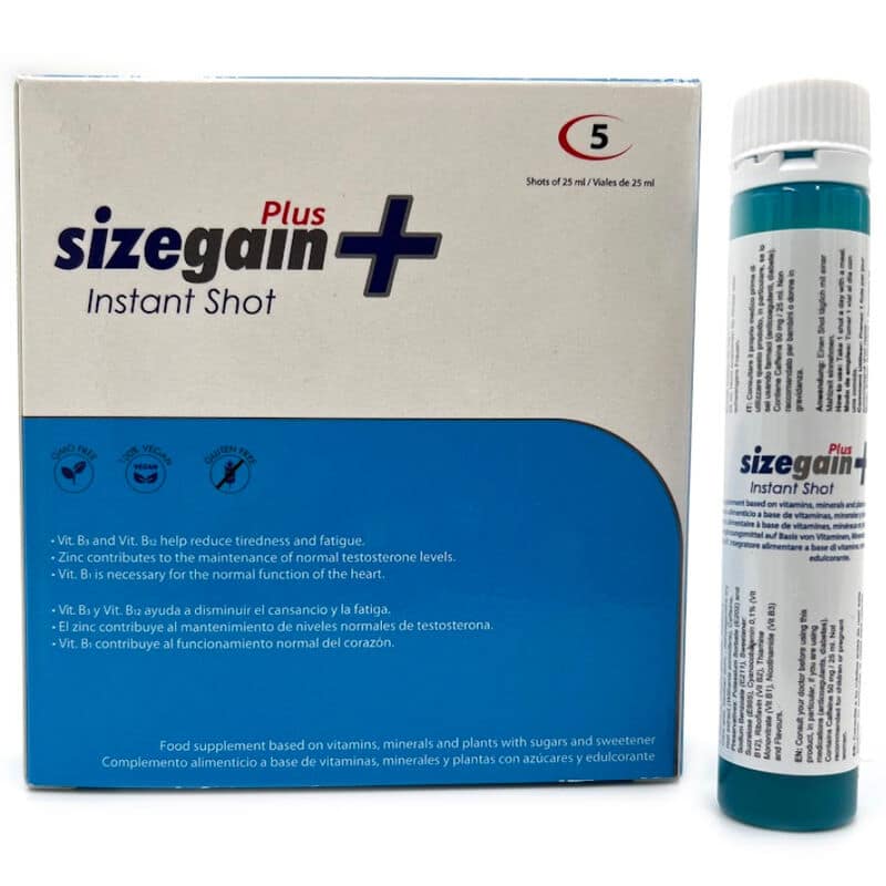 500 COSMETICS -SIZEGAIN PLUS INSTANT SHOT MALE ENERGIZER 5 UNITS - Bild 2