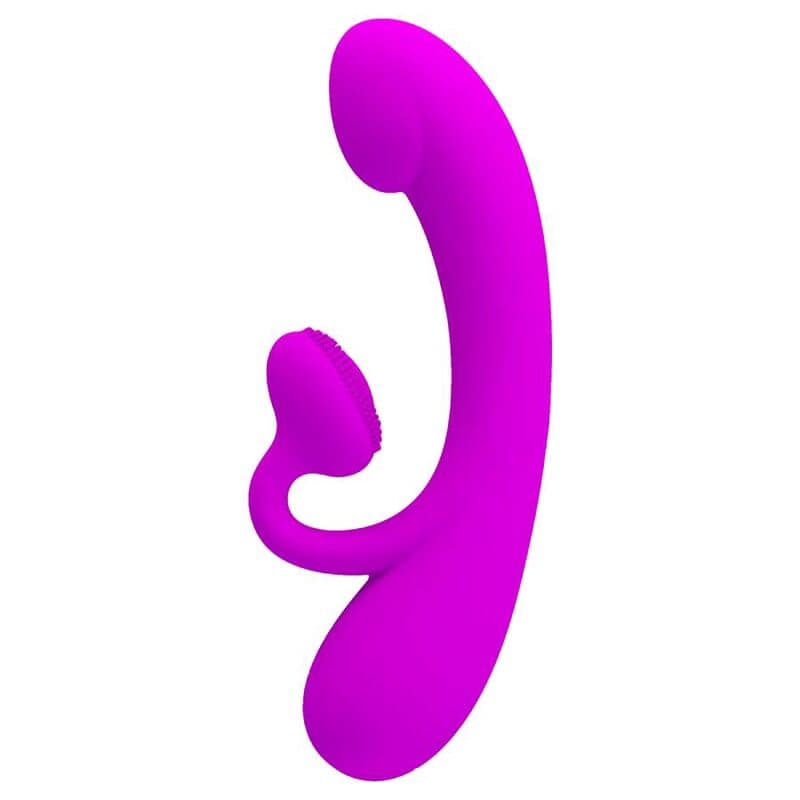 PRETTY LOVE - SINCERE SILICONE CLITORAL VIBRATOR AND SUCKER PURPLE - Image 4