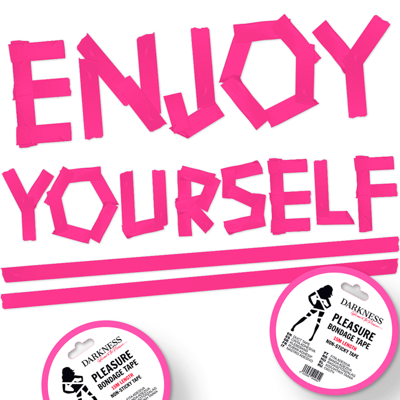 DARKNESS - NON-STICKY PINK BONDAGE TAPE 15 M - Image 2