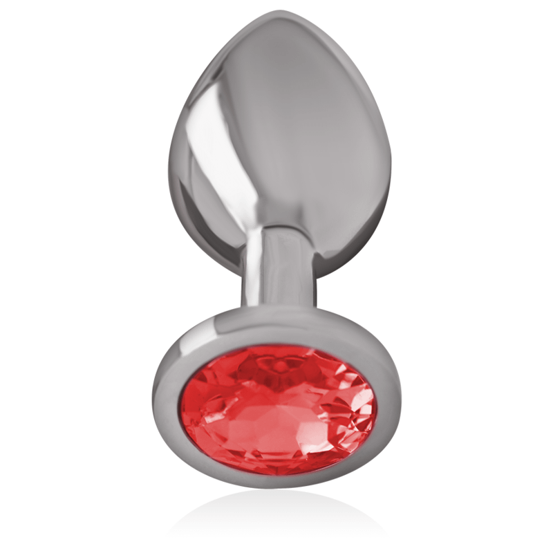 INTENSE - METAL ANAL PLUG WITH RED CRYSTAL SIZE M - Image 3