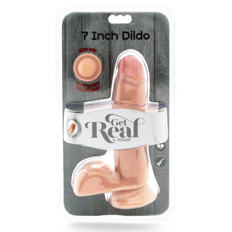 GET REAL - DUAL DENSITY DILDO 12 CM BALLS SKIN - Image 3