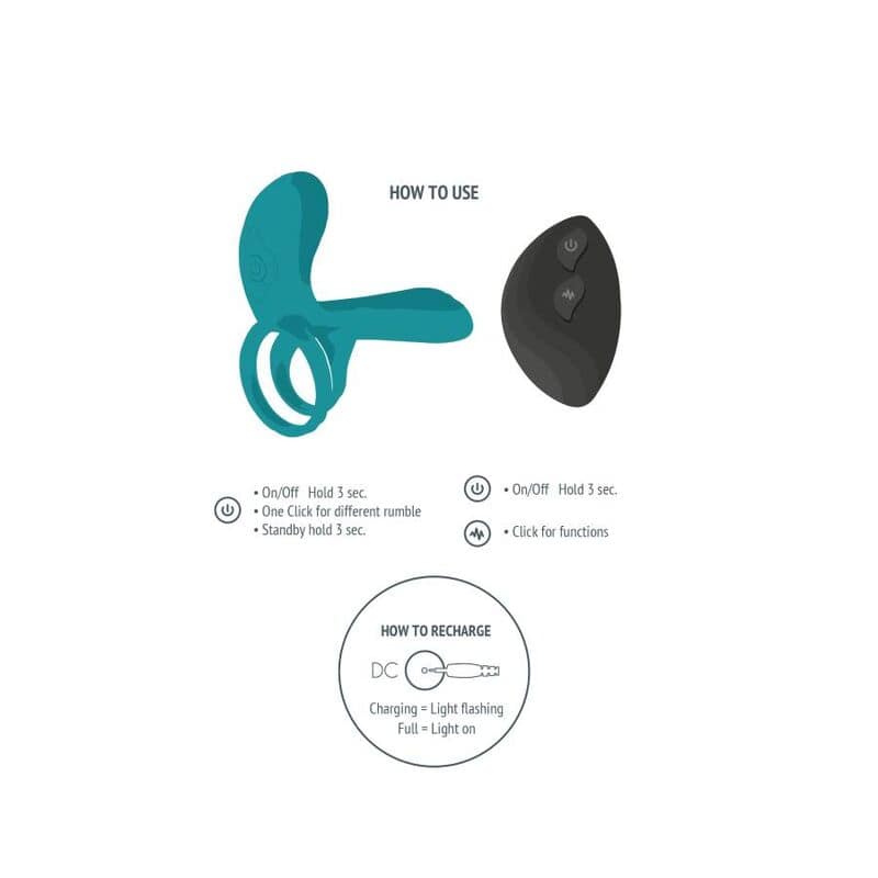 XOCOON - COUPLES VIBRATOR RING GREEN - Image 4