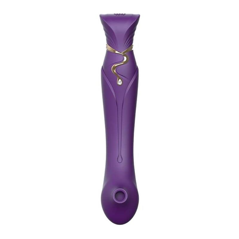 ZALO - QUEEN SET PULSE WAVE CLIT STIM PURPLE - Image 5