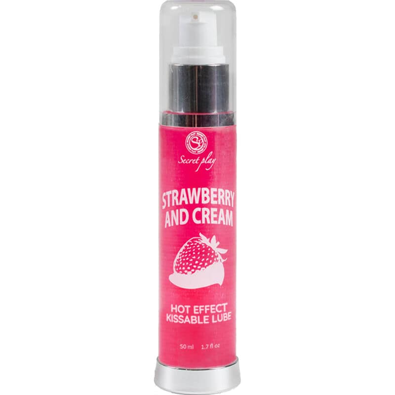 SECRETPLAY - LUBRICANT 2-1 HEAT EFFECT STRAWBERRY  CREAM 50 ML - Image 2