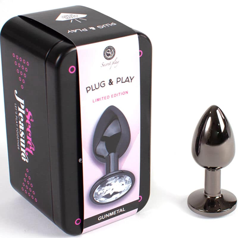 SECRETPLAY - GUNMETAL BUTT PLUG SMALL SIZE 7 CM - Image 2
