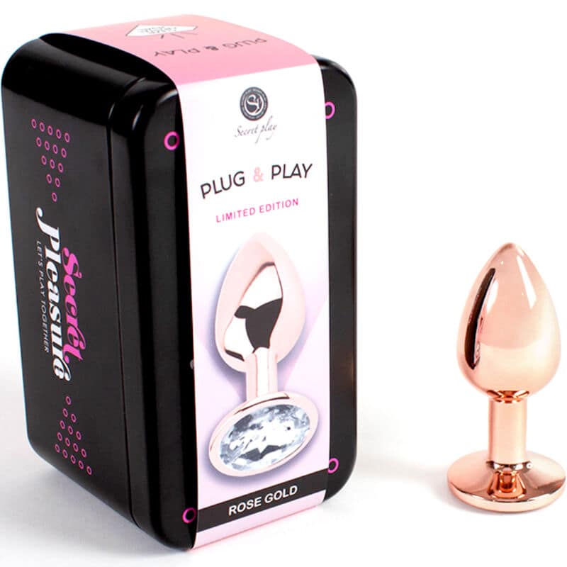 SECRETPLAY - METAL BUTT PLUG ROSE GOLD SMALL SIZE 7 CM - Image 2