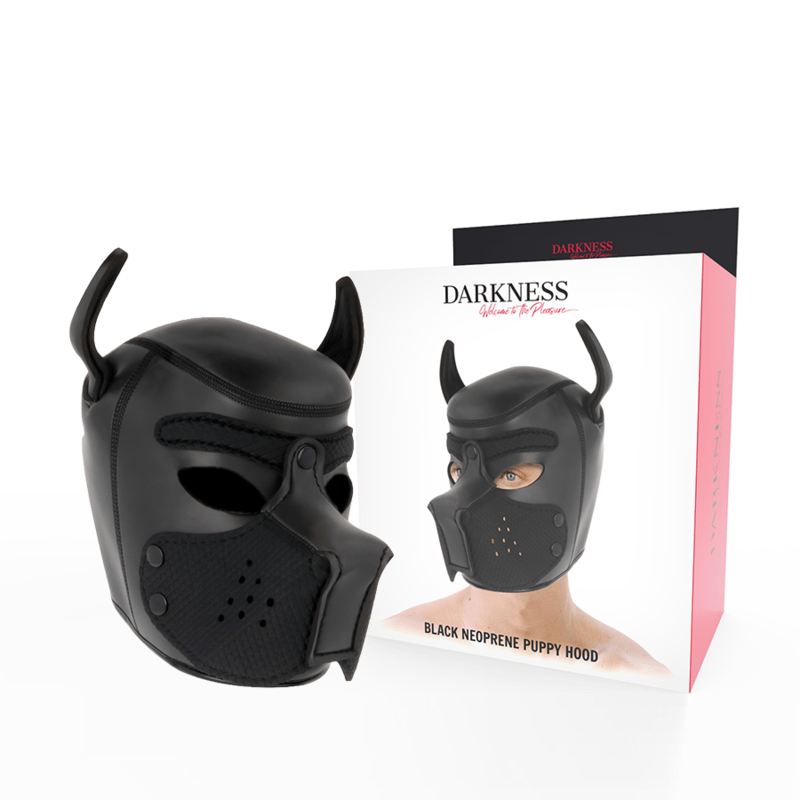 DARKNESS - NEOPRENE DOG MASK WITH REMOVABLE MUZZLE L - Bild 2