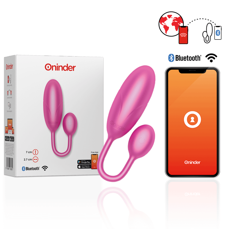 ONINDER - DENVER HUEVO VIBRADOR ROSA 7 X 2.7 CM - APP GRATUITA - Image 2