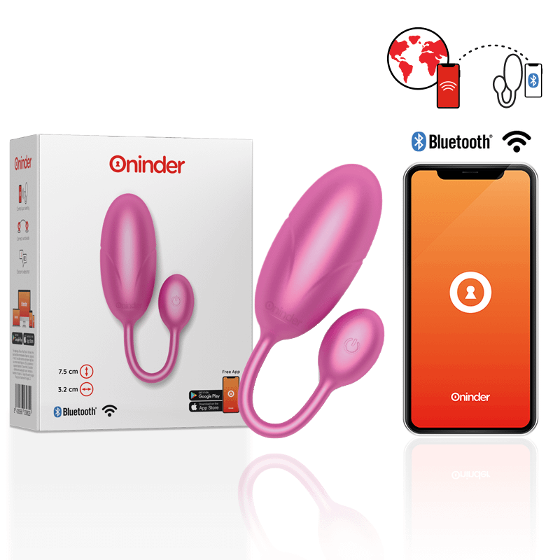 ONINDER - TOKYO HUEVO VIBRADOR ROSA 7.5 X 3.2 CM - APP GRATUITA - Image 2