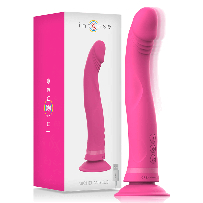 INTENSE - MICHELANGELO PINK SILICONE VIBRATOR DILDO - Bild 3
