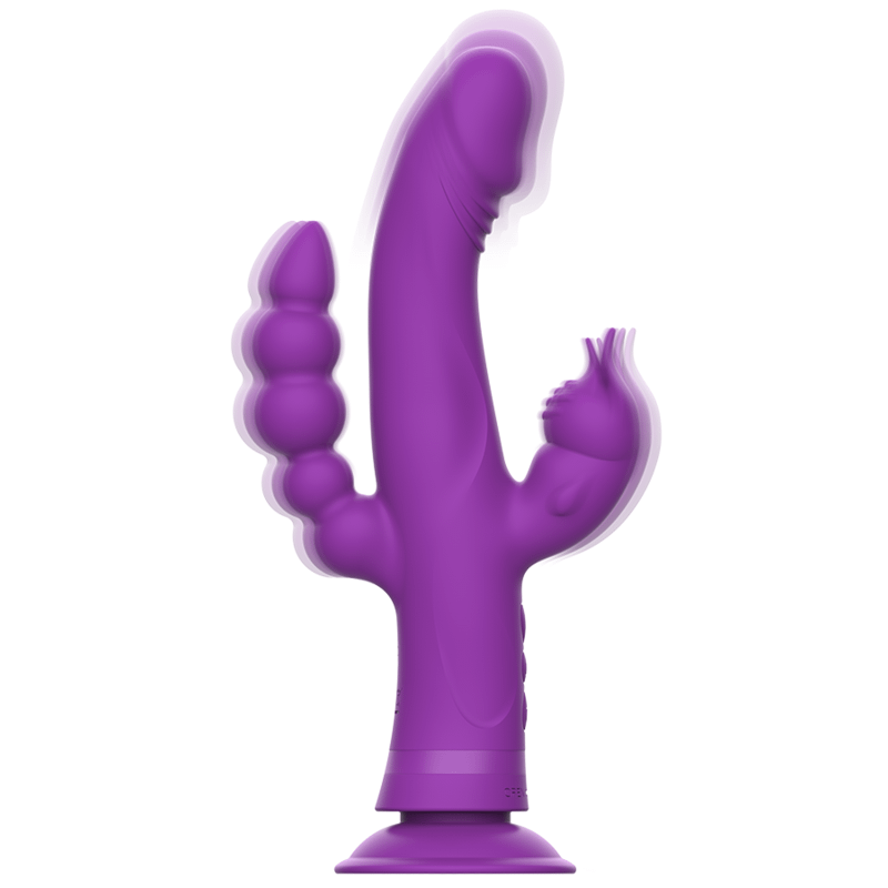 INTENSE - CASANOVA RABBIT SILICONE VIBRATOR TRIPLE MOTOR PURPLE - Bild 3