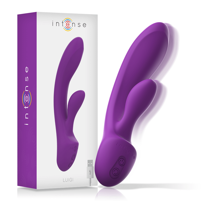 INTENSE - LUIGI RABBIT VIBRATOR LIQUID SILICONE PURPLE - Image 2
