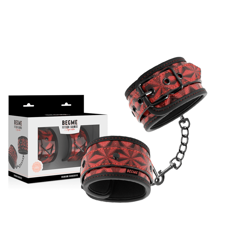 BEGME - RED EDITION PREMIUM HANDCUFFS WITH NEOPRENE LINING - Image 2