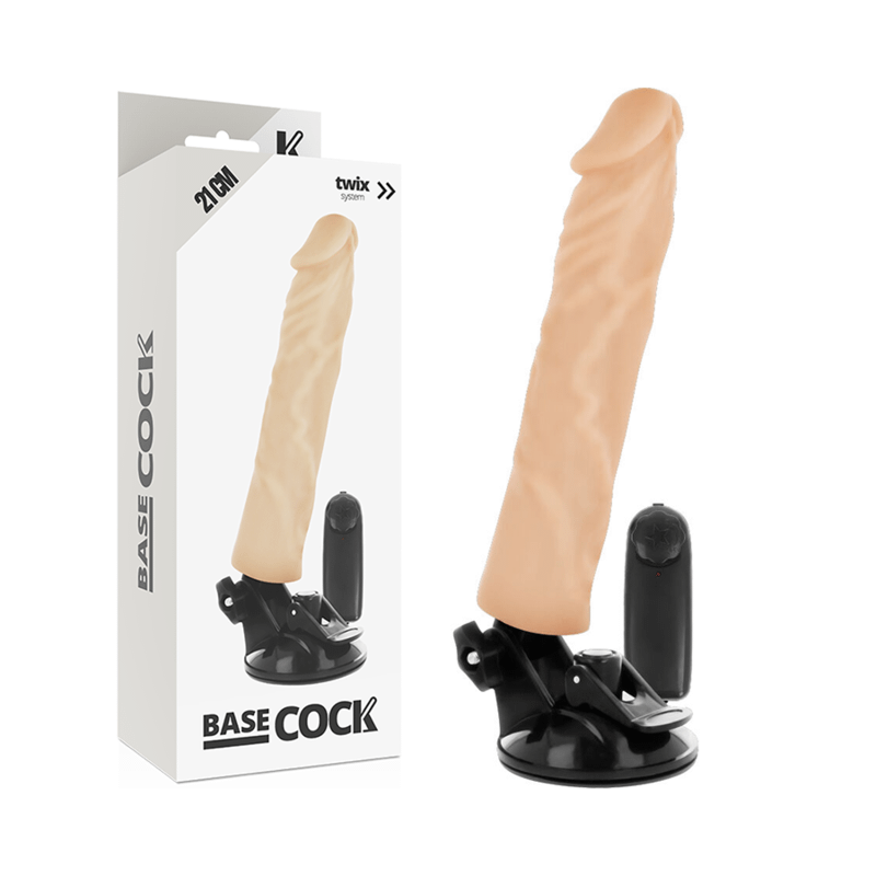 BASECOCK - VIBRADOR REALÍSTICO CONTROL REMOTO NATURAL 21 CM -O- 4 CM - Image 3