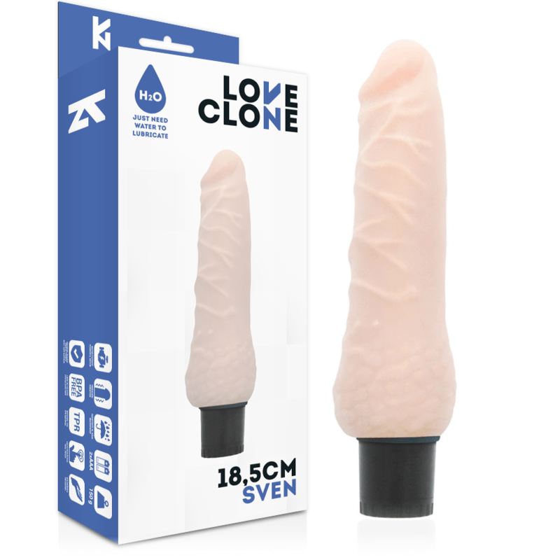 LOVECLONE - SVEN SELF LUBRICATION VIBRATOR 18.5 CM -O- 3.3 CM - Bild 2
