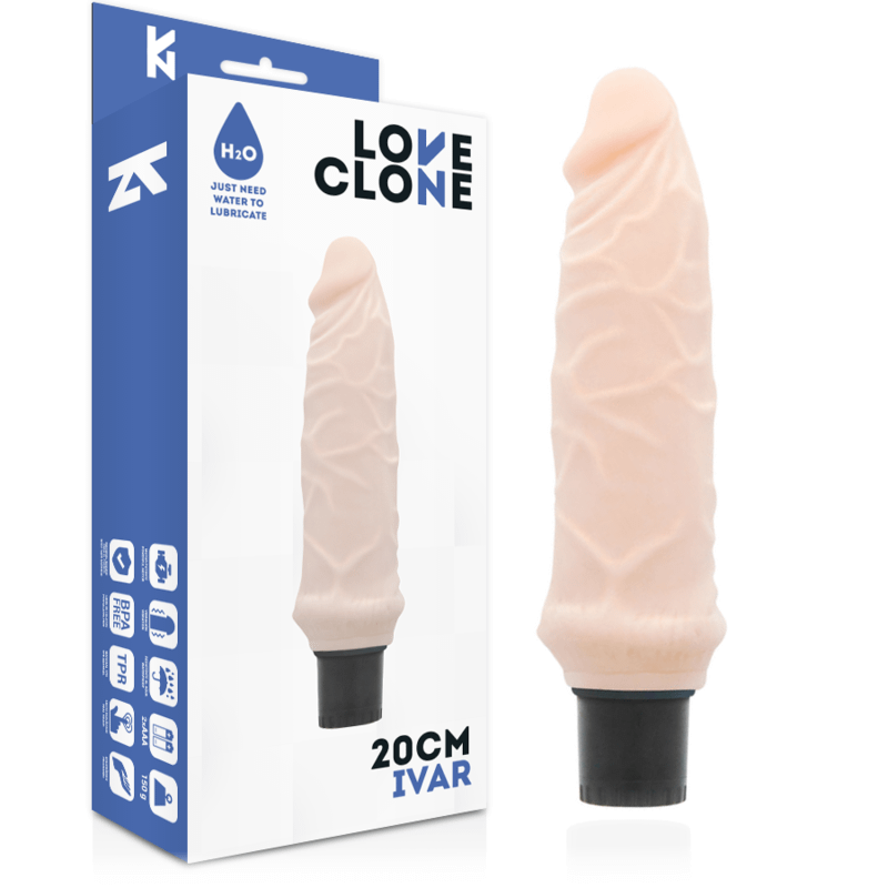 LOVECLONE - IVAR SELF LUBRICATION VIBRATOR 20 CM -O- 3.7 CM - Bild 2