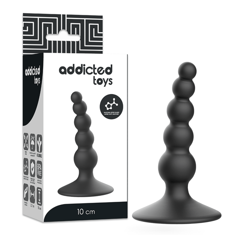 ADDICTED TOYS - ANAL SEXPLUGG 10 CM SVART