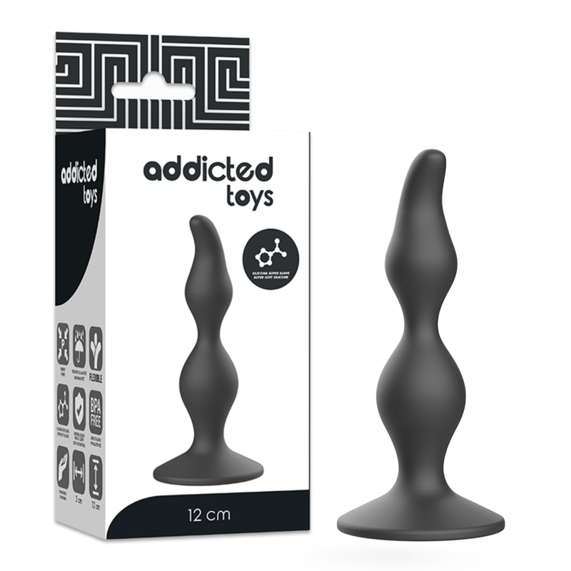 ADDICTED TOYS - ANAL SEXPLUGG 12 CM SVART