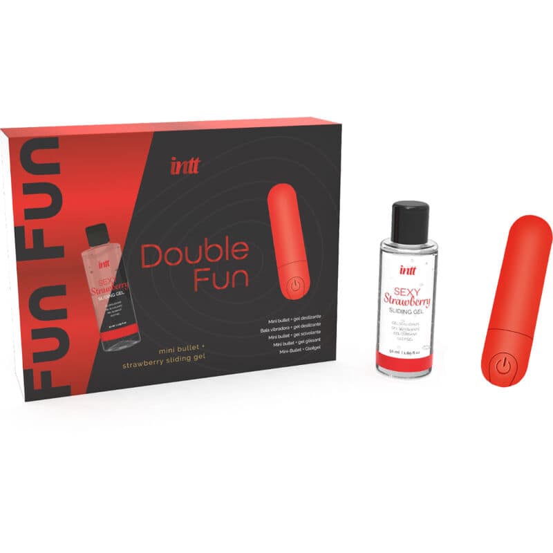 INTT RELEASES - DOUBLE FUN KIT WITH VIBRATING BULLET AND STRAWBERRY MASSAGE GEL - Bild 3