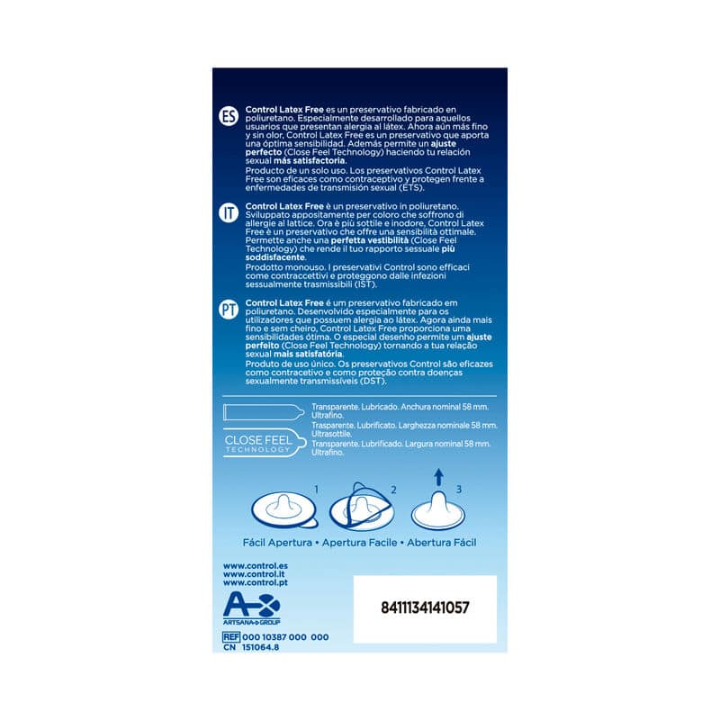 CONTROL - FREE SIN LATEX CONDOMS 5 UNITS - Bild 2